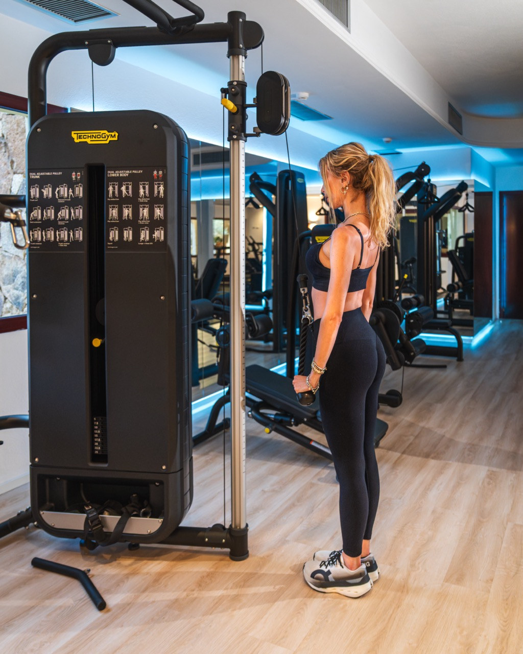 Cable machine in the Hotel Sa Pedra fitness room