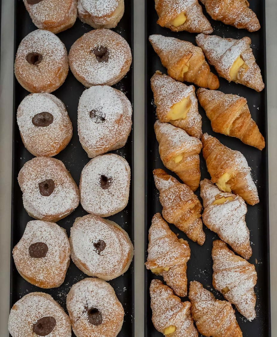 Fresh cornetti and bombe from our pastry kitchen